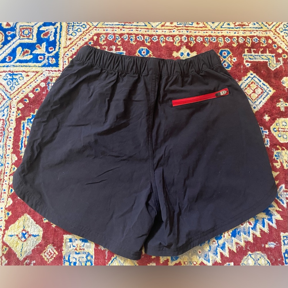 Topo Designs Black River Shorts with Red Webbing Belt Medium (Fits Like Small) - Picture 3 of 7
